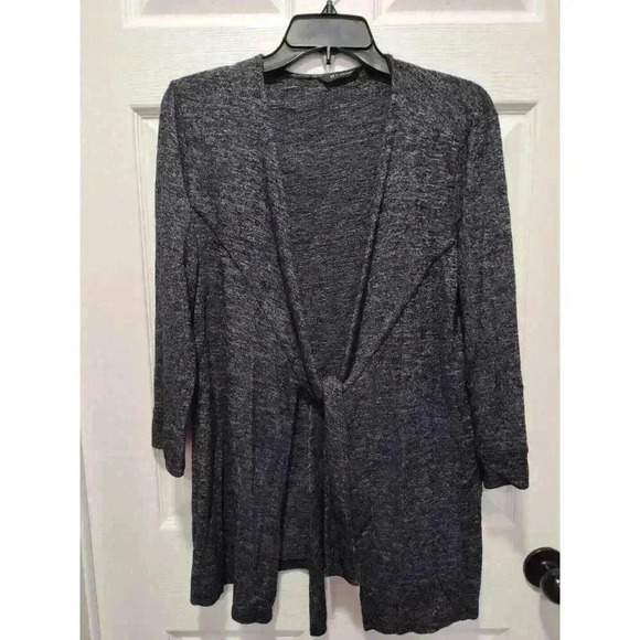 H by Halston Women's Size MEDIUM Soft Tie Front‎ Knit Stretchy Cardigan - Picture 5 of 5